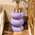 Jari Purple Round End Table