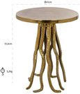 Macey Gold Round Side Table