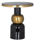 Mose Gold and Black Large Round Side Table