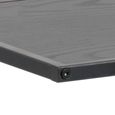 Seaford Side Table - Black Melamine and Metal