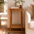 Side Table - 1 Drawer - Teak Wood