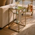 Solomon Antique Gold Side Table thumbnail