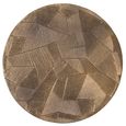 Tulum Set of 2 Brushed Gold Round End Tables