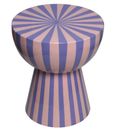 Valeria Pink and Purple Round End Table