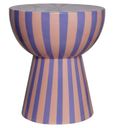 Valeria Pink and Purple Round End Table