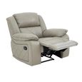 Bentley Recliner Armchair - Grey Leather