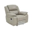 Bentley Recliner Armchair - Grey Leather