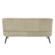 Coco Sofa - 2 Seater - Curved Back - Beige - Fabric
