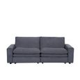 Florence Cloud Electric Recliner Sofa Bed - Grey Fabric - 2 Seater - Pull Out