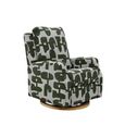 Seville Electric Recliner Armchair - Green Fabric