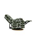 Seville Electric Recliner Armchair - Green Fabric