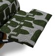 Seville Electric Recliner Armchair - Green Fabric