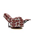 Seville Electric Recliner Armchair - Red Fabric