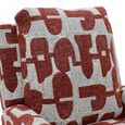 Seville Electric Recliner Armchair - Red Fabric