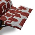 Seville Electric Recliner Armchair - Red Fabric