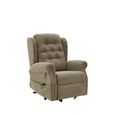 Sienna Rise Recliner Armchair - Mink Fabric