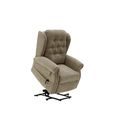 Sienna Rise Recliner Armchair - Mink Fabric