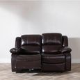 Clearance - London Electric Recliner Sofa - 2 Seater - Burgundy Leather