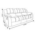 Clearance - London Electric Recliner Sofa - 3 Seater - Brown Leather