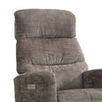 Monique Electric Recliner Armchair - Dual Motor - Stone - Fabric