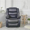 Conrad Black Leather 3+1+1 Seater Manual Recliner Sofa Set thumbnail 4
