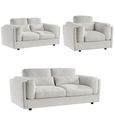 Bari Beige Fabric 3+2+1 Seater Sofa Set thumbnail 2