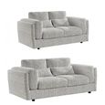 Bari Grey Fabric 3+2 Seater Sofa Set thumbnail 2