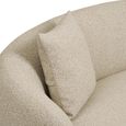 Hawkes Sofa - 2 Seater - Curved Back - Cream - Fabric