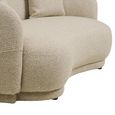 Hawkes Sofa - 2 Seater - Curved Back - Cream - Fabric