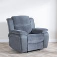 Legend Recliner Armchair - Grey Fabric
