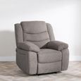 Windsor Recliner Armchair - Brown Fabric