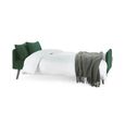 Andi Green Fabric Sofa Bed - 2 Seater - Click Clack