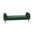 Andi Green Fabric Sofa Bed - 2 Seater - Click Clack