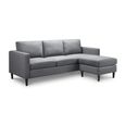 Marant Grey Fabric Corner Sofa