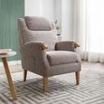 Lisbon Fireside Armchair - Natural Fabric