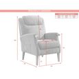 Lisbon Fireside Armchair - Natural Fabric