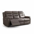 Harrogate Recliner Sofa - 3 Seater - Brown Fabric