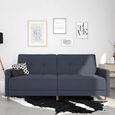 Andora Coil Sofa Bed - 3 Seater - Navy Blue Linen Fabric - 2146629UK