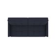Andora Coil Sofa Bed - 3 Seater - Navy Blue Linen Fabric - 2146629UK
