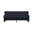 Andora Coil Sofa Bed - 3 Seater - Navy Blue Linen Fabric - 2146629UK