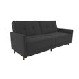Andora Sprung Sofa Bed - 3 Seater - Grey Linen Fabric - 2146429UK