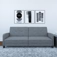 Boston Sofa Bed - 3 Seater - Grey Linen Fabric - 2211429WCUK