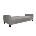 Boston Sofa Bed - 3 Seater - Grey Linen Fabric - 2211429WCUK