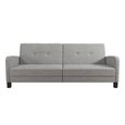 Boston Sofa Bed - 3 Seater - Grey Linen Fabric - 2211429WCUK