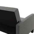 Boston Sofa Bed - 3 Seater - Grey Linen Fabric - 2211429WCUK