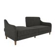 Jasper Sprung Sofa Bed - 3 Seater - Grey Linen Fabric - 2148429UK