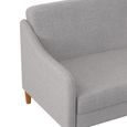 Jasper Sprung Sofa Bed - 3 Seater - Light Grey Linen Fabric - 2148829UK