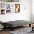 Kebo Futon Sofa Bed - 3 Seater - Grey Velvet Fabric - 2005419UK