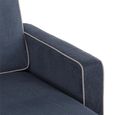 Novogratz Bowen Sectional Sofa - Blue Chenille Fabric - DA036SEC-BLUK