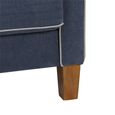 Novogratz Bowen Sectional Sofa - Blue Chenille Fabric - DA036SEC-BLUK